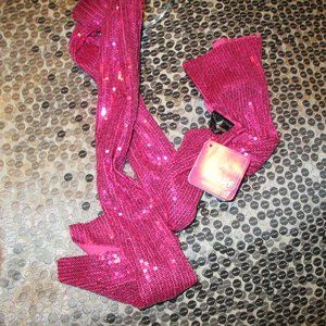 remington pink sparkly scarf that can be worn several ways new with tags